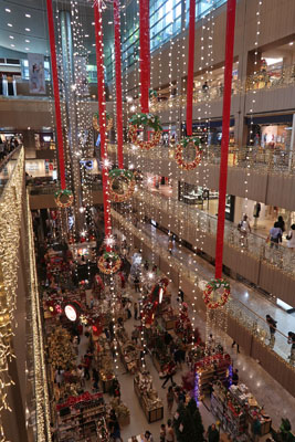 Kerst mall Singapore